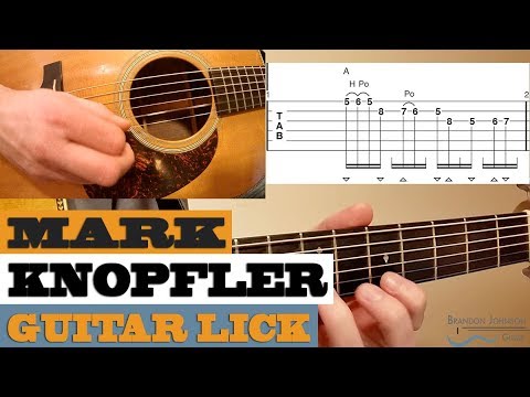 LICK #11 - Mark Knopfler | Acoustic Guitar Lesson with TAB
