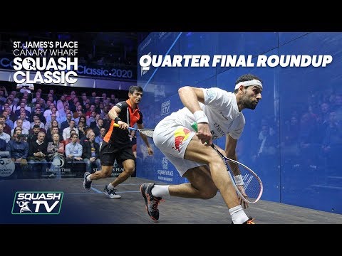 Squash: SJP Canary Wharf Classic 2020 - Quarter Final Roundup
