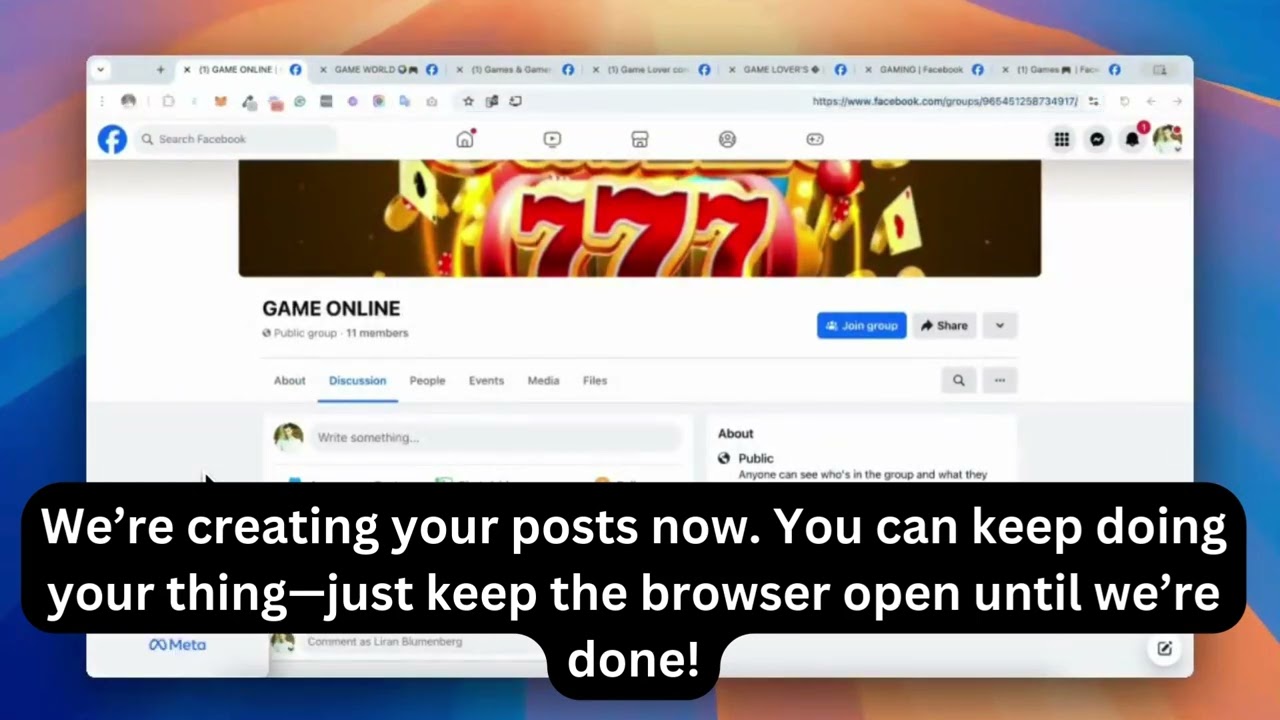 FB Group Bulk Poster video preview
