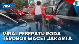 VIRAL PESEPATU RODA TEROBOS KEMACETAN JAKARTA! Picu Perdebatan Warganet, Begini Aturannya