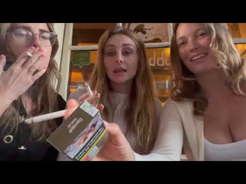 Trying Davidoff Golds in Amsterdam