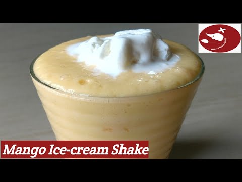 How to make mango Smoothie | How to prepare icecream mango milkshake | Mango icecream shake at home