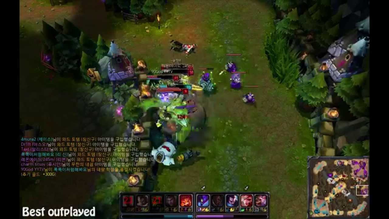 Liên Minh Huyền Thoại: Gnar ăn gì mà trâu thế @.@ 1v4