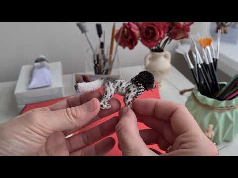 Miniature Hunting Dog. Miniature toy.