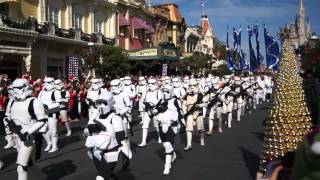 Star Wars Stormtroopers, Darth Vader On Main Street, Magic Kingdom - Disney Parks Christmas Parade
