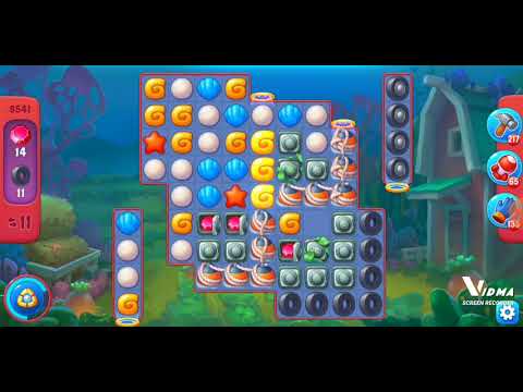Fishdom. 8541 hard level no boosters and diamonds. 16 moves