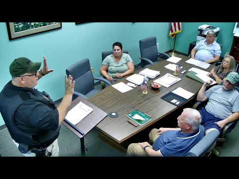 Town of Brookston council meeting August 27, 2025