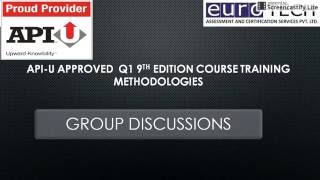 API U Q1 9th Edition Training Methodologies