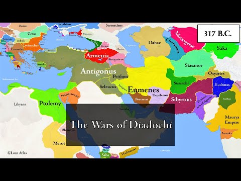 The Wars of the Diadochi : Interactive History ( with yearly captions )