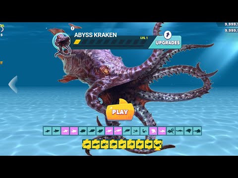 NEW GIANT KREKEN MONSTER COMING SOON FAN MADE?? NEW MAP - HUNGRY SHARK EVOLUTION GAMEPLAY