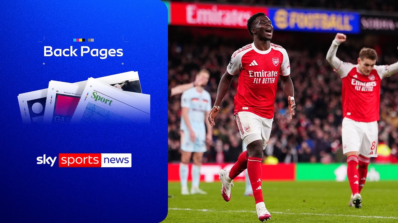 Arsenal go FIVE points clear the top of the Premier League | Back Pages Tonight