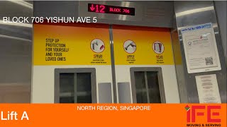 HDB Block 706 Yishun || IFE Elevator (Lift A)