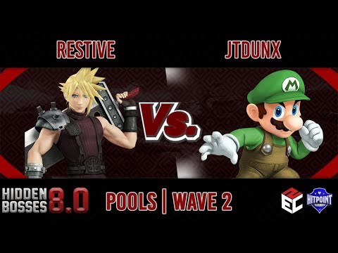 Hidden Bosses 8.0 POOLS - Restive (Cloud) vs JTDUNX (Mario, Captain Falcon)