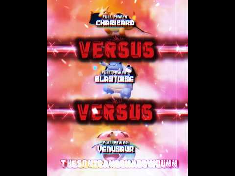 Charizard Vs Blastoise Vs Venusaur #meme #edit #vsbattle #pokemon
