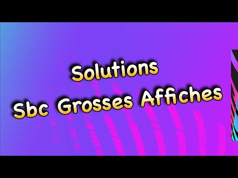 Fut 21 | Solutions SBC Grosses affiches - De bons Pack Peu coûteux !