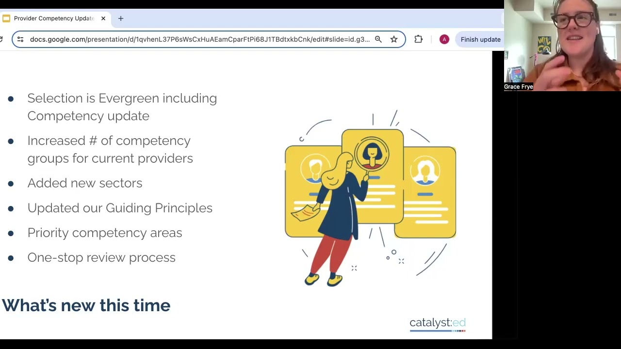 Catalyst:Ed Provider Competency Update Webinar - October 2, 2024