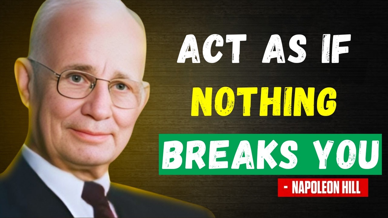 Act As If Nothing Bothers You | Napoleon Hill