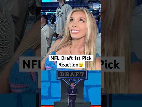 NFL DRAFT FIRST PICK REACTION🫣 #NFLPartner #nfldraft #shorts