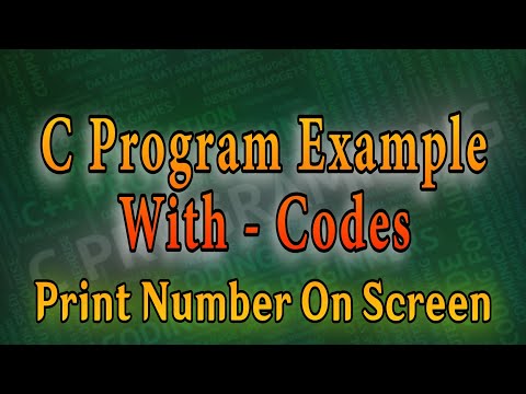 C Program To Print A Number Enter By The User || C Programming Examples #dwm #dowithme #cprogramming