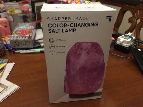 Sharper Image Color Changing Salt Lamp it has Healing Properties