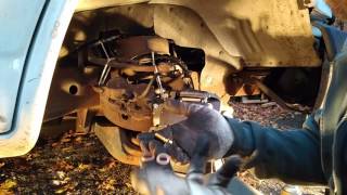 front brake job 2003 Chevrolet Express 2500 HD 8 Lug front rotor caliper and pad replacement