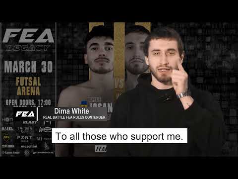 Dima White: "To all those who support me. If you don't want to miss my fight with Vasile Josan".