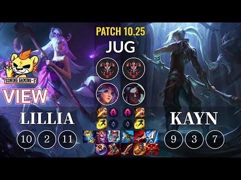 SG-S View Lillia vs Kayn Jungle - KR Patch 10.25