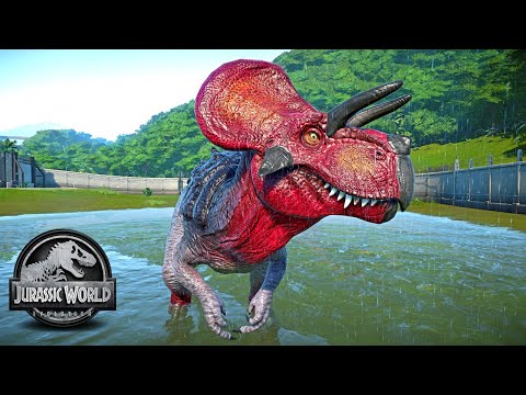 Ultimasaurus vs Revolution T-rex, Deinosuchus, Kelenken Fight - JURASSIC WORLD EVOLUTION