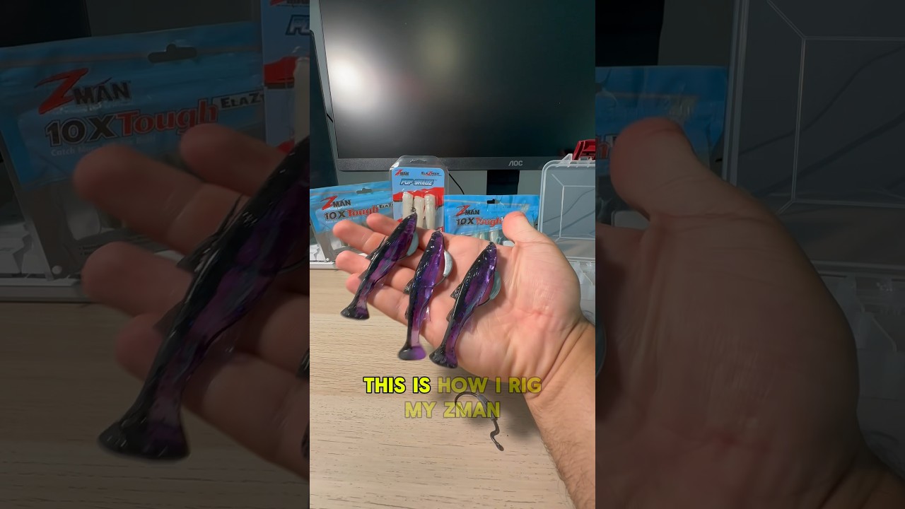 How to rig a ZMAN plastic with screw lock hooks! #fishing #howto @ZManFishingProducts