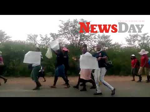 Video: Hwange miners’ wives protest over unpaid salaries Video: Hwange miners’ wives protest over unpaid salaries