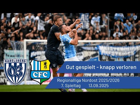 Gut gespielt - knapp verloren | Babelsberg 03 vs. Chemnitzer FC | #nulldreitv | 2025/26