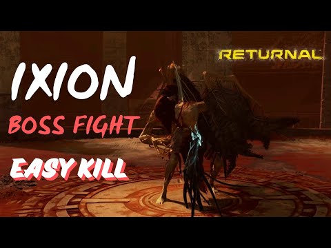 Returnal - How to beat Ixion Boss Guide (Easy Kill)(Second boss, Crimson Wastes) (4K with Cutscenes)