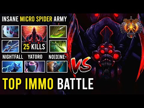 Ultimate 15K Pro Carry Broodmother Insane Micro Fast Farm +1k GPM Vs Top 4 Razor & TA Spammer Dota 2