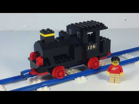 Vintage LEGO 126 Steam Locomotive - Push Train Engine from 1970