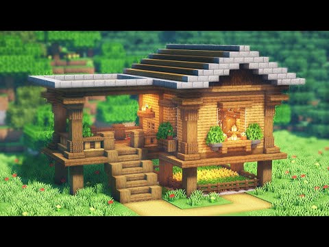 Flashhaft - Minecraft: Simple Wooden House Tutorial 1.19 - Minecraft Small House 1.19 Tutorial