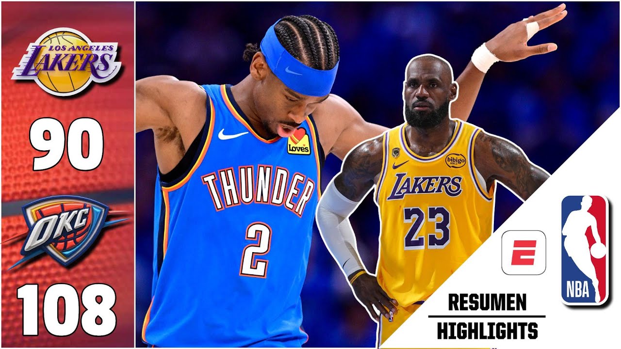LAKERS vs THUNDER | Highlights | NBA | Semifinal Conferencia Oeste | Resumen