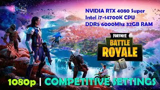 Fortnite Benchmark - 1080p Settings on DX12 - i7 14700K + RTX 4080 Super + 32GB 6000Mhz RAM