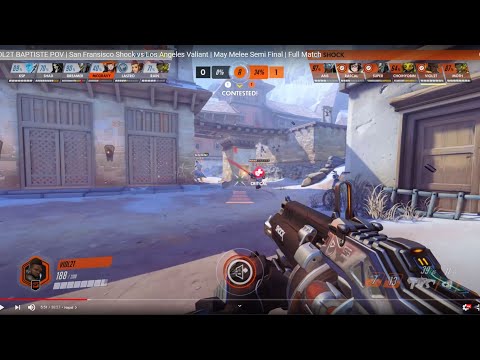 VIOL2T BAPTISTE POV | San Francisco Shock vs Los Angeles Valiant | May Melee Semi Final | Full Match