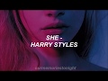 harry styles - she // lyrics