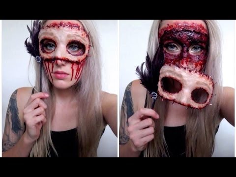 DIY How to Make a Masquerade Flesh Mask - Halloween Tutorial
