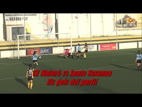 Futbol femení - CE Mataró vs AE Santa Susanna - els gols del partit