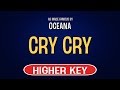 Oceana Cry Cry Karaoke Higher Key