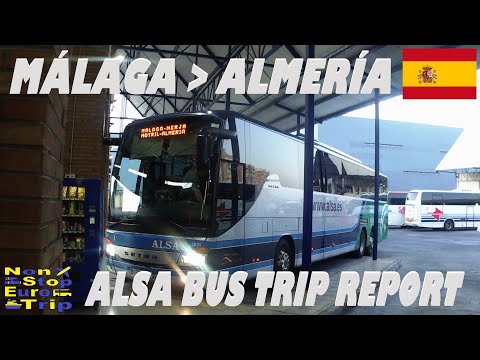 ALSA BUS / MALAGA - ALMERIA / RELATÓRIO DE VIAGEM DE ÔNIBUS ESPANHOL