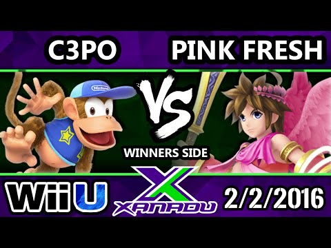 S@X 135 - Pink Fresh (Pit) Vs. C3PO (Diddy) SSB4 Tournament - Smash Wii U - Smash 4