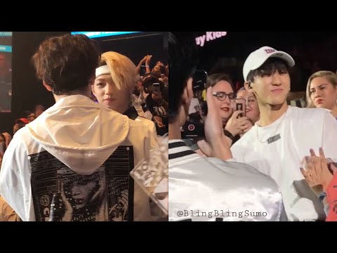 180623 KCON 2018 STRAY KIDS (스트레이 키즈) I WAS NEXT TO CHANGBIN, FELIX, AND CHAN! DAY 1