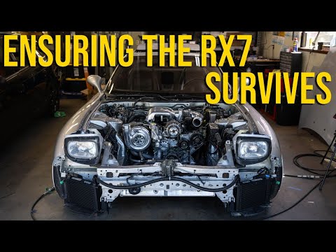DIY Mazda RX7 Dual Oil Cooler Set up