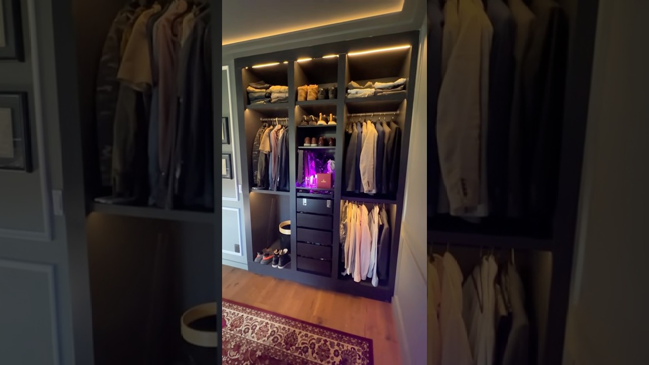DIY closet renovation with wasted space. #diyprojects #closetmakeover