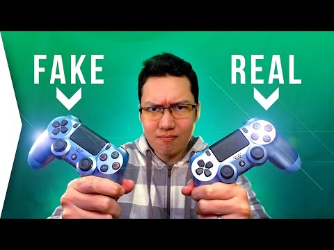 Part of a video titled Fake PS4 Controller! How to tell you bought a wonky PlayStation 4 ...