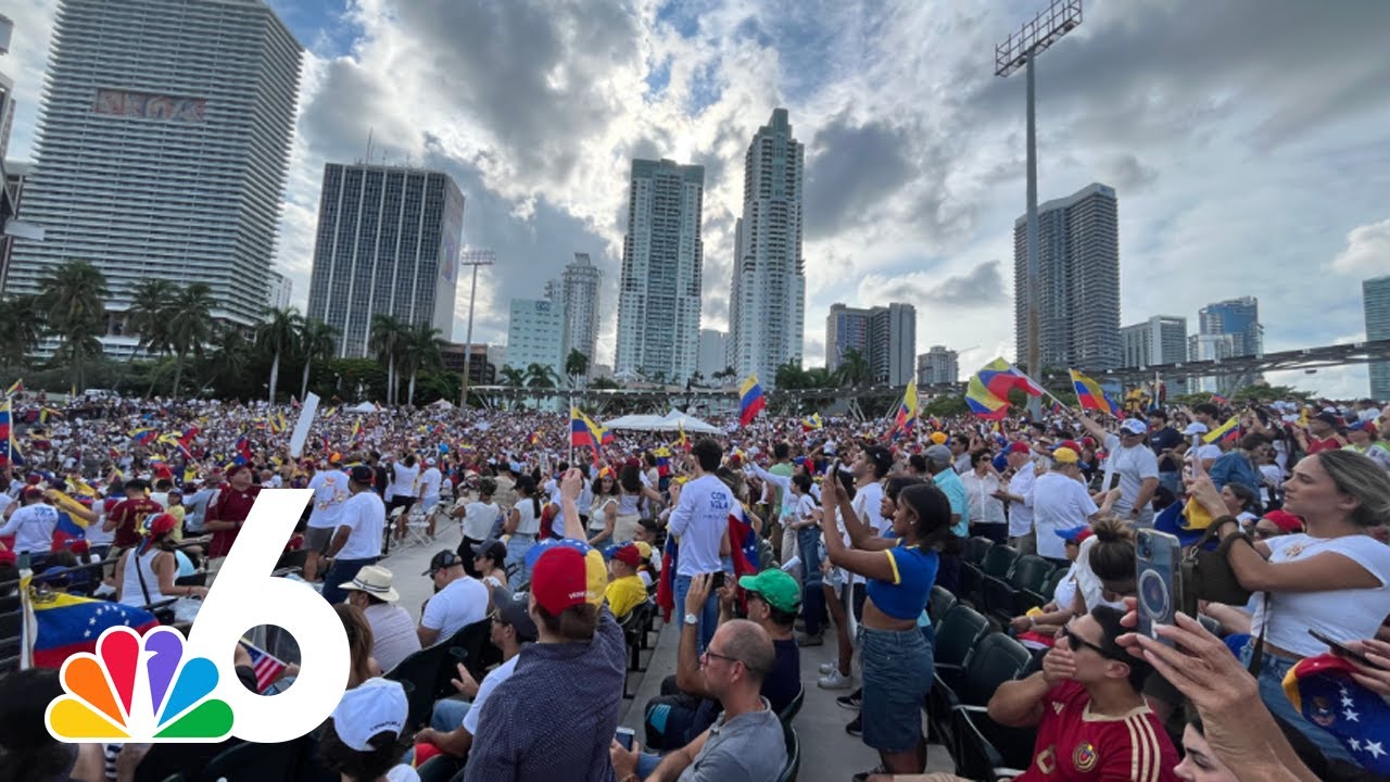 Thousands protest Venezuela's presidential election results in Miami