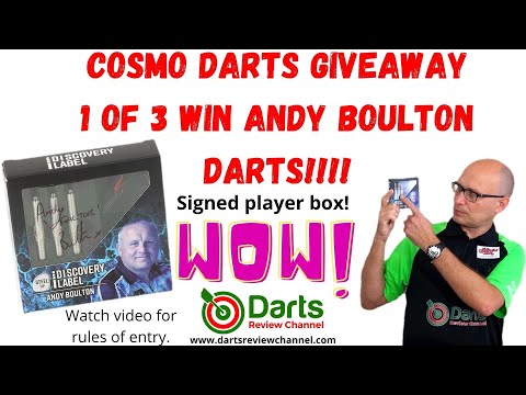 ENDED Win Cosmo Andy Boulton Darts Giveaway 1 Of 3